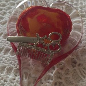 Beautician Hairdresser Pin Brooch Jewelry